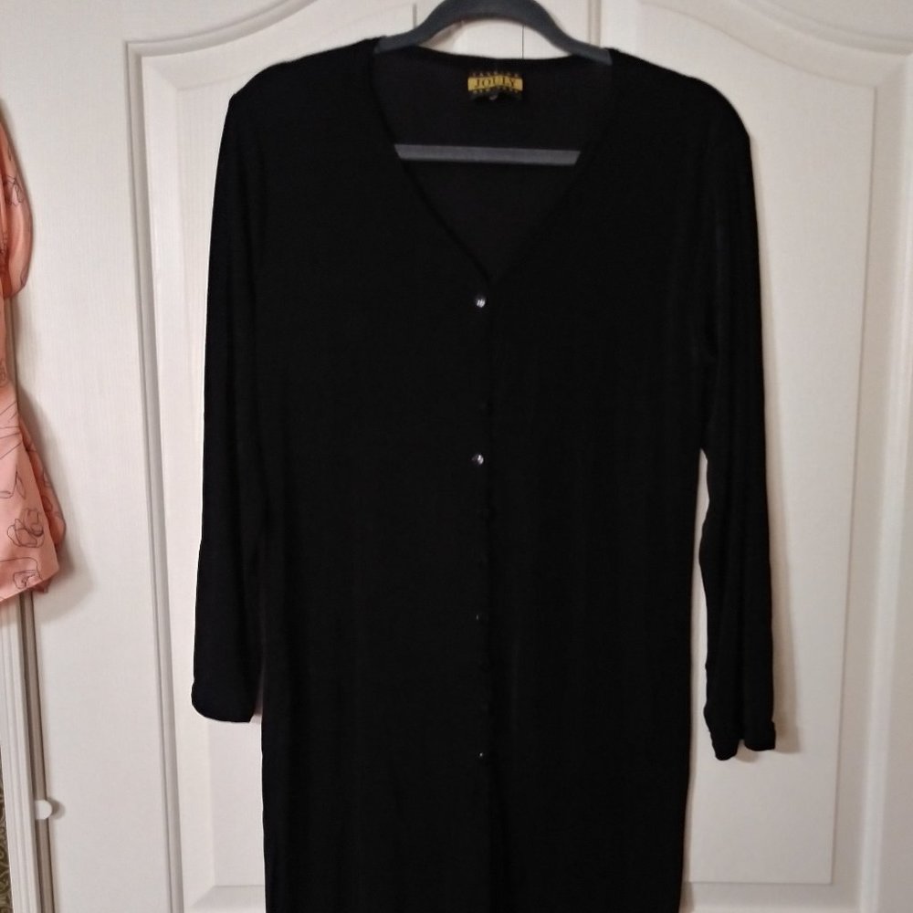 Jouly Fashion NY, 1XL Long Black Tunic